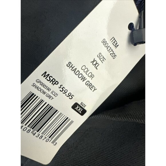 GAP Women’s Shirt Dress XXL Navy Shadow Gray Short Sleeve Collared Pocket NWT - Picture 6 of 11